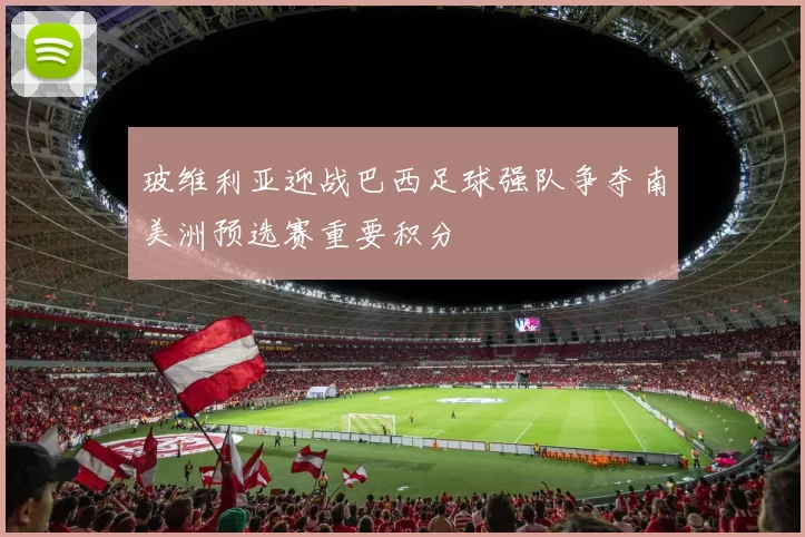 玻维利亚迎战巴西足球强队争夺南美洲预选赛重要积分